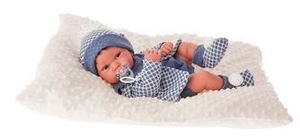 5035B Кукла-младенец Анжело в голубом, 42 см