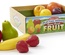 Ящик дер. с пластиковыми фруктами