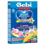 (БЗМЖ)  Каша Беби Premium 3 злака, малина, мелиса с пребиот.200 гр.