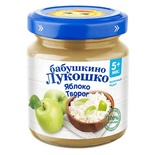 Пюре Бабушкино лукошко творог, яблоко (БЗМЖ) 