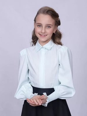 Блуза  ШФ-2083 Мира р.36 мятный												