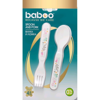 Вилка и ложка Flora 4 мес+