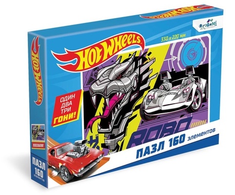 Hot wheels.Пазл.160 Эл. Неустрашимый, в/к 19,7*3*13,4 см