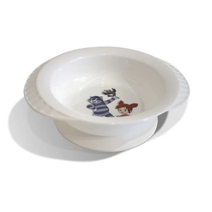 Тарелка пласт. глубокая на присоске 6 мес.+, 200 мл, белый