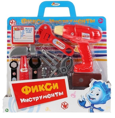 Набор строит. инструментов "Фиксики" на карт. 