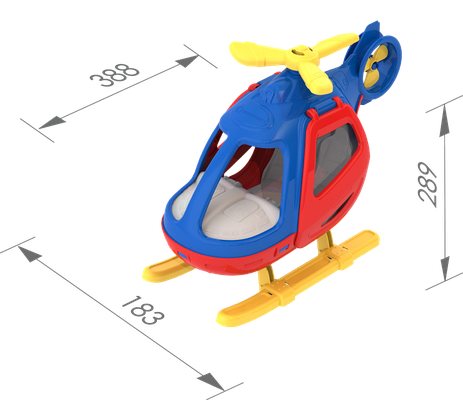 Вертолёт 38,8*18,3*28,9 см