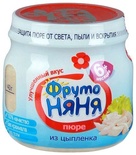 Пюре Фруто Няня цыпленок 80 г.