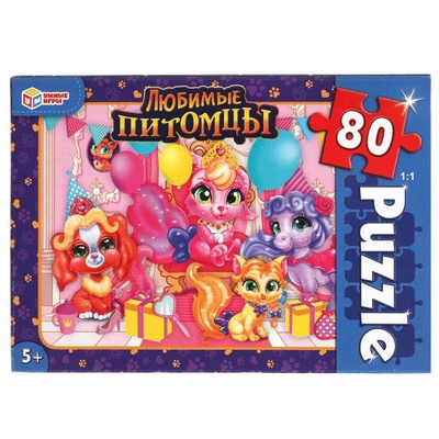 Пазлы 80Д "Любимые питомцы"