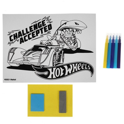 Аппликация и раскраска на бархате ХОТ ВИЛС (17х23см)