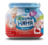 Пюре Фруто Няня кролик.80 г