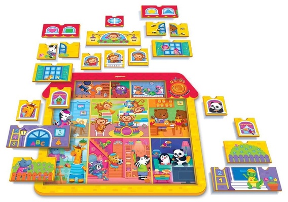 Музыкальные пазлы "Домик друзей"