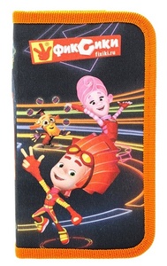 86988 Пенал-одинарный "Фиксики"  19*11*1,5 см, полиэстер