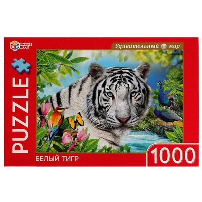 Пазлы 1000Д "Белый тигр"