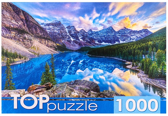 Пазлы 1000 эл. "Канада. Рассвет над озером Морейн"