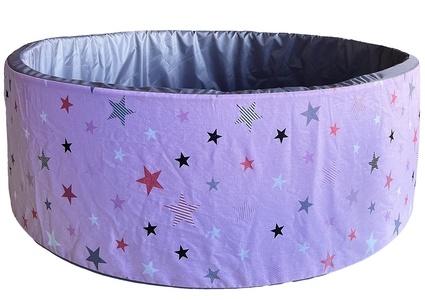 Сухой бассейн "Звезды" розовый