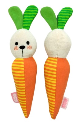 Мягкая пищалка "Зайка-Морковка"