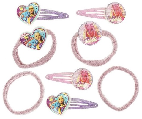 Аксессуары д/девочек Барби набор заколок и резинок 