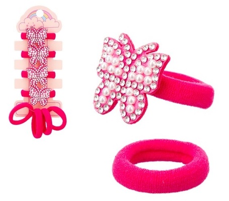 Резиночки для волос, 8 шт. на подвесе, 