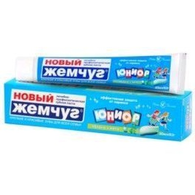 Зубная паста "Новый жемчуг Юниор" 50мл гелевая