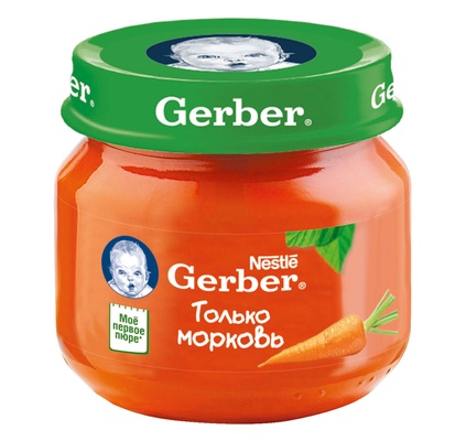 Пюре Гербер Морковь . (125 г.)