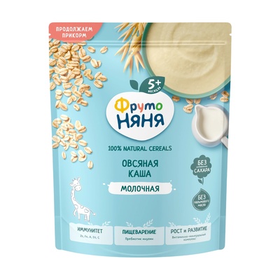 Каша Gerber Яблоко Черника Овсянка 110 г/8