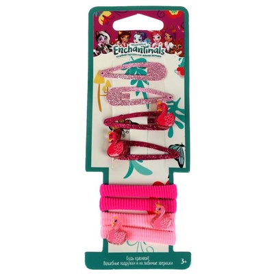 Аксессуары д/девочек Энчантималс набор аксессуаров для волос Лебедь