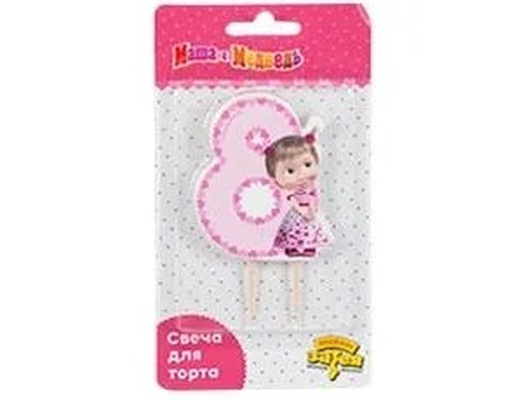 Свеча цифра "8" МиМ
