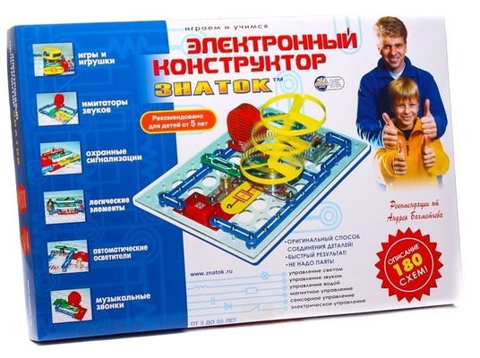 Конструктор эл. "Знаток" 180 схем 1/15