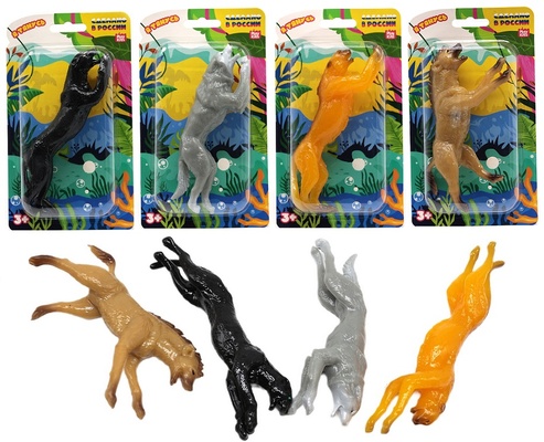 Тянущаяся фигурка "Животные Африки", ассорти, блистер