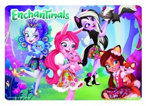 88795 Покрытие на стол "Enchantimals", формат А4+, полипропилен, размеры 34*24 см 