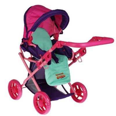 Коляска д/кукол "Сказочный патруль", мет, 4*12.5см  кор.
