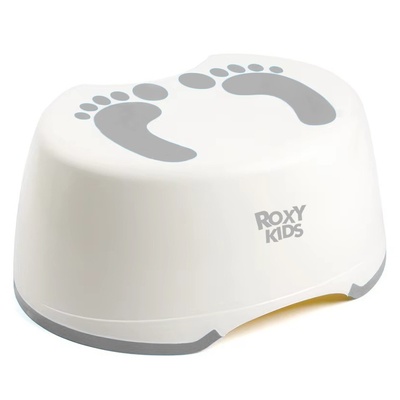 Ступенька-подставка для детей одинарная, серая