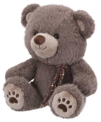 Мишка светло-коричневый в галстуке, 32 см