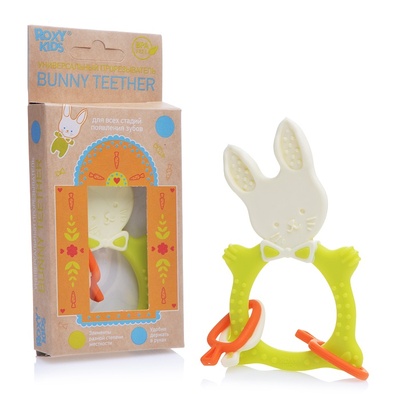 Прорезыватель BUNNY универсальный, зеленый
