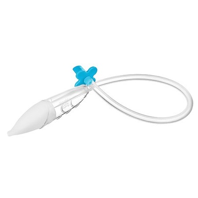 Аспиратор назальный с мягким наконечником ROXY-KIDS (в футляре), голубой мундштук