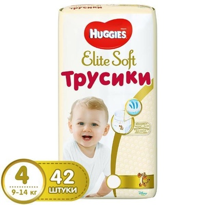 Huggies Элит Софт трусики-подгузники 4 ( 9-14 кг) 42 шт