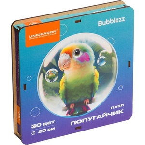 Дер. пазл "Bubblezz" Попугайчик (30 дет.)