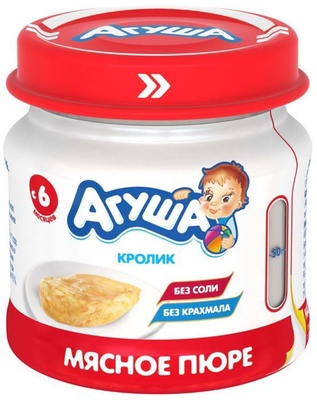 Пюре Агуша кролик 80г