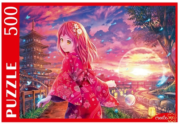 Пазлы 500 эл. Девушка Аниме