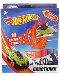 88619 Пластилин 10 цветов "Hot Wheels", картинка "Hot Wheels", 200 гр, стека пластиковая, картонная 