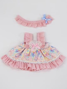 2 Сарафан розово-голубой с повязкой