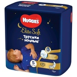 Huggies Элит Софт ночные трусики-подгузники 5 ( 12-17 кг) 17 шт