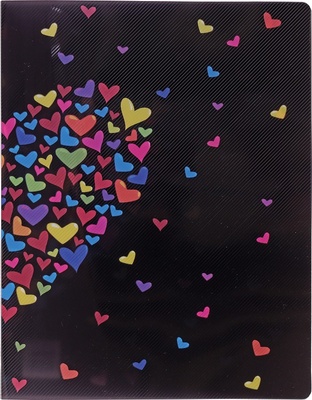 85456 Папка А4 на 2 кольцах для бумаги и папок-вкладышей с перфорацией