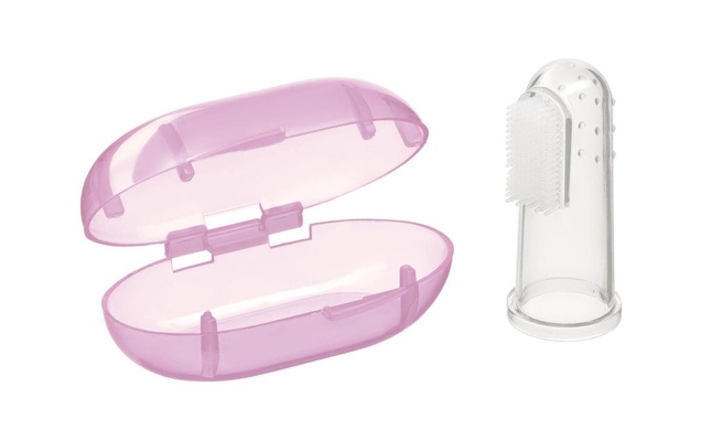 Щётка 20008  зубная на палец с футляром