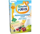 (БЗМЖ) Каша Фруто Няня молоко, мультизлаки, яблоко, вишня, черная смородина 200 гр.ПАУЧ.