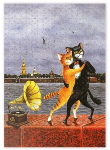 Пазлы деревянные "Танго над Невой", 504 детали, размер 30*42 см