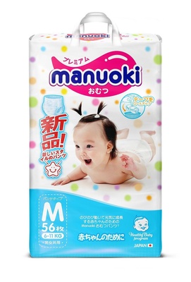 Подгузники-трусики "Manuoki" 6-11 кг. (56 шт.)/4