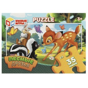 Макси-пазлы 35Д "Лесные друзья" 