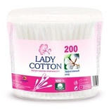 *Ватные палочки Lady Cotton 200шт кр. банка.