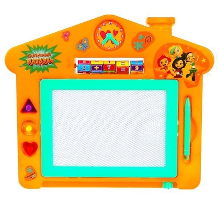 Доска для рис. "Сказочный патруль" магнит. 3 штампа 32*27см